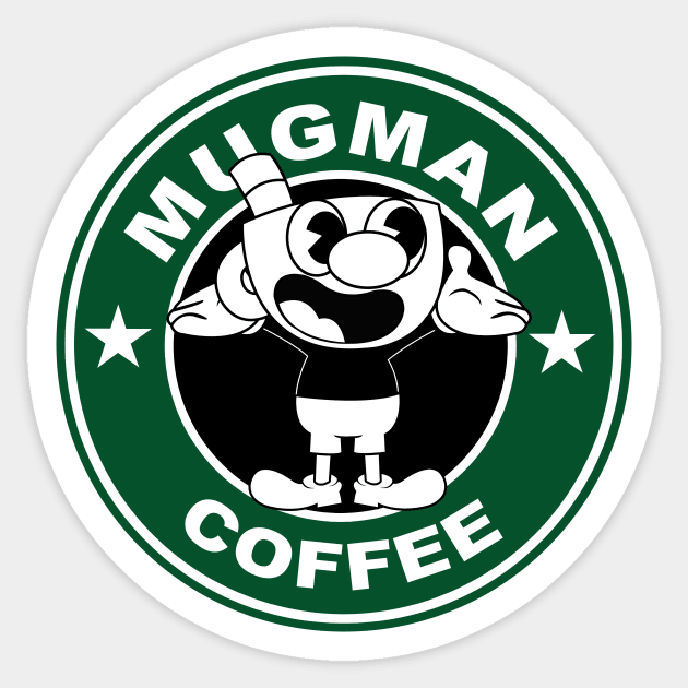 mugman coffee Sticker by liora natalia